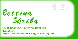 bettina skriba business card